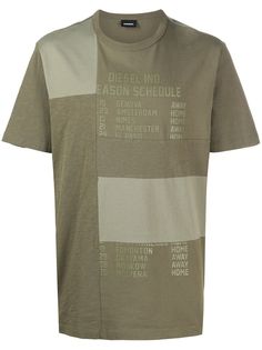 Diesel футболка с принтом Schedule