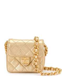 Chanel Pre-Owned стеганая мини-сумка 1990-х годов