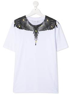 Marcelo Burlon County Of Milan Kids футболка с принтом Wings и короткими рукавами