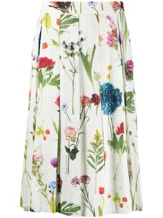 Boutique Moschino плиссированная юбка миди с цветочным принтом
