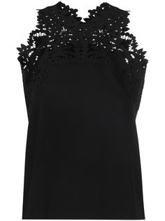 Ermanno Scervino топ без рукавов с цветочным кружевом