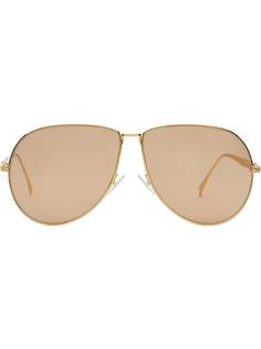 Fendi солнцезащитные очки-авиаторы FF Baguette