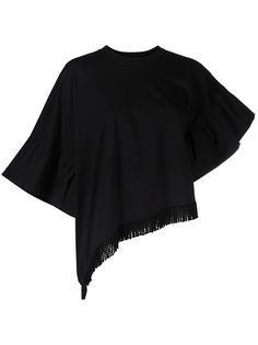 MSGM топ асимметричного кроя с расклешенными рукавами
