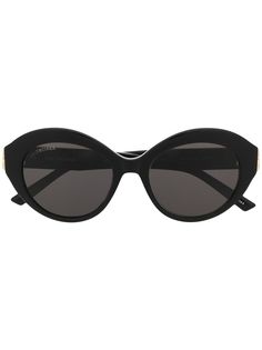 Balenciaga Eyewear солнцезащитные очки в круглой оправе с логотипом BB