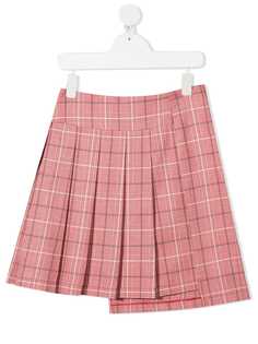 Marni Kids клетчатая юбка со складками