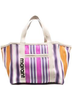 Isabel Marant большая сумка-тоут Darwen в полоску