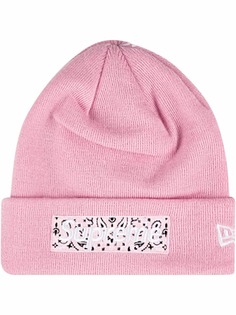 Supreme шапка бини с логотипом из коллаборации с New Era