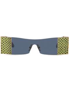 Dolce & Gabbana Eyewear солнцезащитные очки Sicilian Jungle в прямоугольной оправе