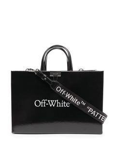 Off-White сумка-тоут с логотипом