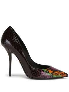 Dolce & Gabbana туфли-лодочки со змеиным принтом