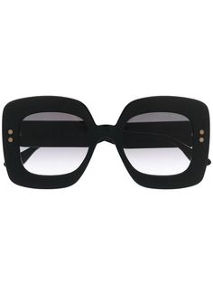 Bottega Veneta Eyewear солнцезащитные очки в массивной квадратной оправе