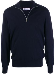 Brunello Cucinelli толстовка на молнии с V-образным вырезом