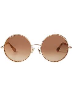 Jimmy Choo Eyewear солнцезащитные очки Goldys в круглой оправе