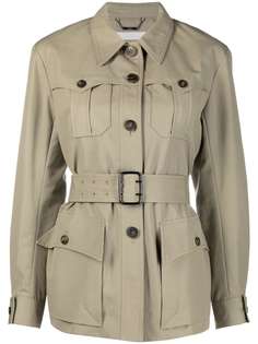 Chloé куртка с карманами и поясом Chloe