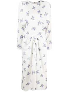 Isabel Marant платье мини с цветочным принтом и сборками