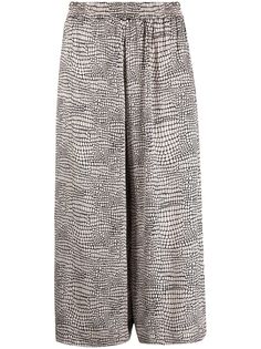 8pm укороченные брюки с геометричным принтом