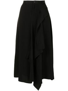 Yohji Yamamoto юбка асимметричного кроя с драпировкой