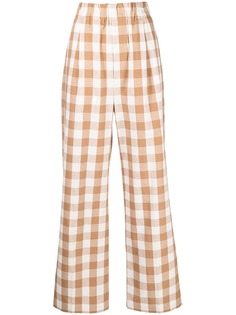 Jejia клетчатые брюки с завышенной талией
