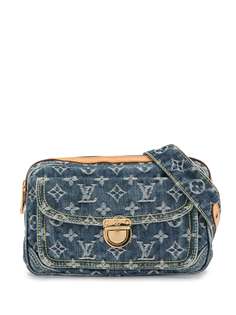 Louis Vuitton джинсовая поясная сумка 2007-го года с монограммой