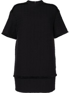Proenza Schouler White Label платье с короткими рукавами и бахромой