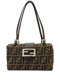 Fendi Pre-Owned сумка-тоут с узором Zucca и пряжкой-логотипом FF