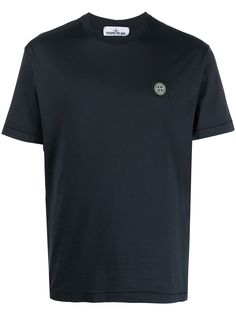 Stone Island футболка с нашивкой-логотипом