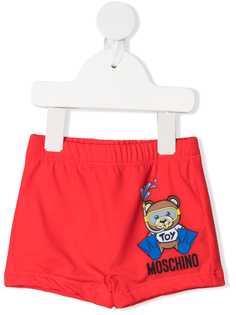Moschino Kids плавки-шорты с принтом Teddy Diver