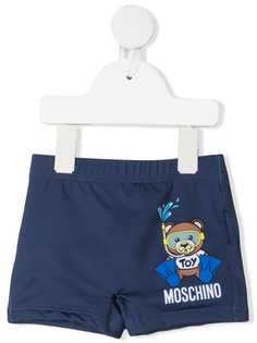 Moschino Kids плавки-шорты Teddy Diver