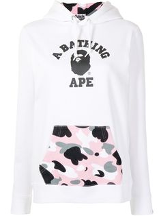 A BATHING APE® худи с логотипом и накладным карманом Bape