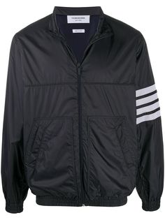 Thom Browne куртка на молнии с полосками 4-Bar