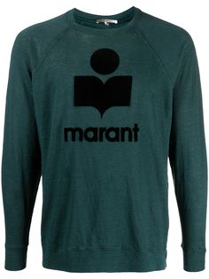 Isabel Marant футболка с длинными рукавами и аппликацией логотипа