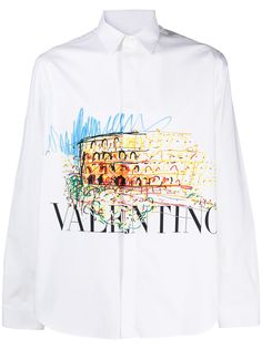 Valentino рубашка с принтом Colosseum