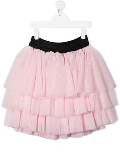 Balmain Kids мини-юбка с оборками