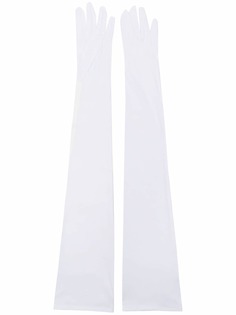 MM6 Maison Margiela длинные перчатки с логотипом