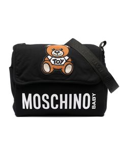 Moschino Kids пеленальная сумка с логотипом