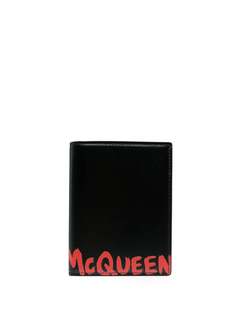 Alexander McQueen обложка для паспорта с принтом граффити