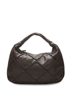 Bottega Veneta Pre-Owned стеганая сумка-хобо