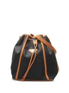Yves Saint Laurent Pre-Owned фактурная сумка-ведро на плечо с кулиской