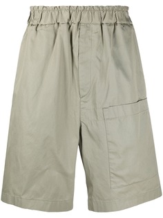 Jil Sander широкие спортивные шорты с накладным карманом