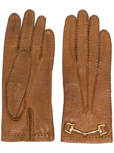 Céline Pre-Owned перчатки 1970-х годов с пряжкой Horsebit