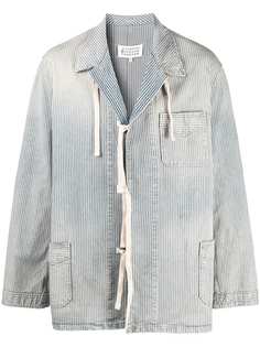 Maison Margiela вельветовая куртка-рубашка с завязками