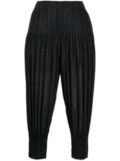 Pleats Please Issey Miyake укороченные плиссированные брюки