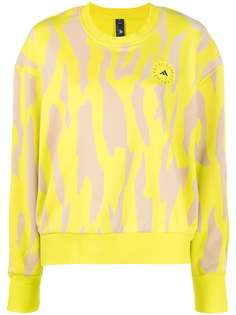 adidas by Stella McCartney толстовка SW с зебровым принтом