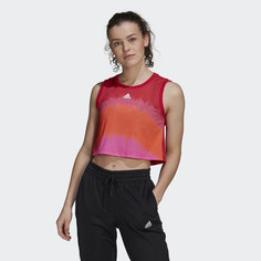 Кроп-топ FARM Rio Tie-Dye Print adidas Sport Inspired