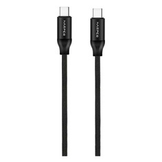 Кабель Harper BRCH-770, USB Type-C (m) - USB Type-C (m), 1м, 3A, черный