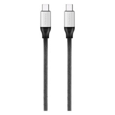 Кабель Harper BRCH-770, USB Type-C (m) - USB Type-C (m), 1м, 3A, серебристый