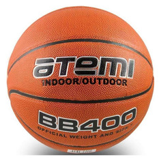 Мяч баскетбольный ATEMI BB400, для твердых покрытий, 5-й размер, оранжевый [00000101410]