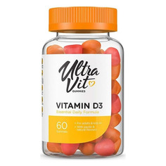 Витамин ULTRAVIT Vitamin D3, Жевательные пастилки, 60шт [vp57385]