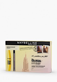 Набор для макияжа глаз Maybelline New York тушь для ресниц "Colossal Volum Express" и жидкий лайнер для глаз "Hyper Easy"