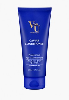 Кондиционер для волос Von U объем и увлажнение корейский / Бальзам для сухих, седых и вьющихся волос / Caviar Conditioner 200 мл